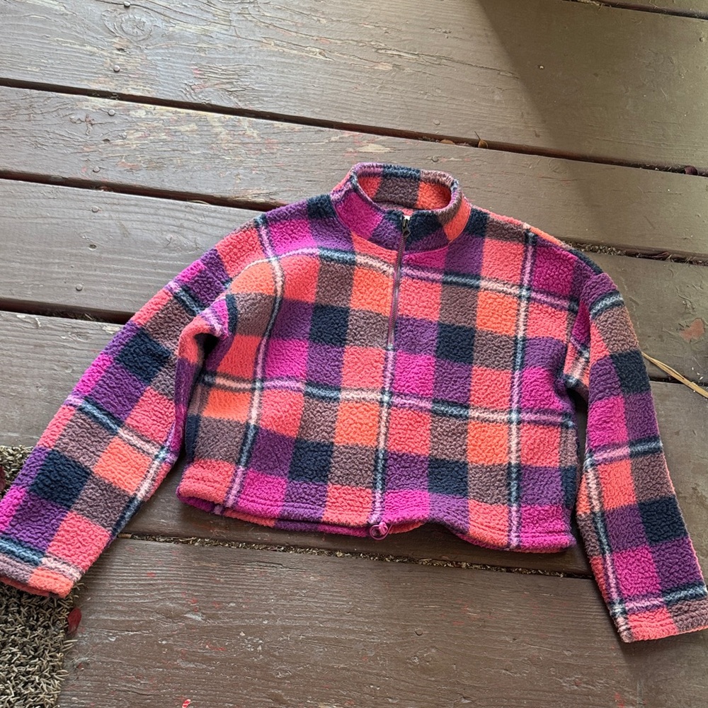Plaid Women’s  Jacket - Pink and Black